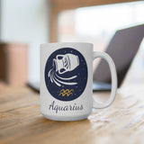 Aquarius Zodiac Ceramic Mug (EU) 11 oz and 15 oz options