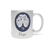 Virgo Zodiac Metallic Mug (Silver / Gold) 11 oz