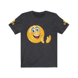 Happy Clapping Emoji Unisex Jersey Short Sleeve Tee