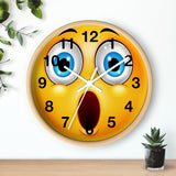 Surprised Emoji Wall clock