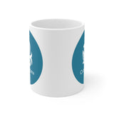 Blue Coin Capricorn Zodiac Design on Ceramic Mug 11oz