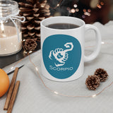 Blue Coin Scorpio Zodiac Design on Ceramic Mug 11oz