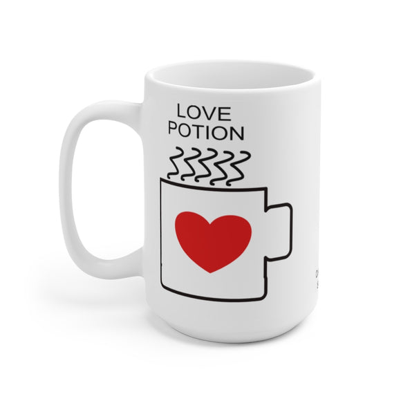 Love Potion Design on Ceramic Mug 15oz