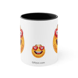 Love With A Smile Emoji on Accent Coffee Mug, 11oz